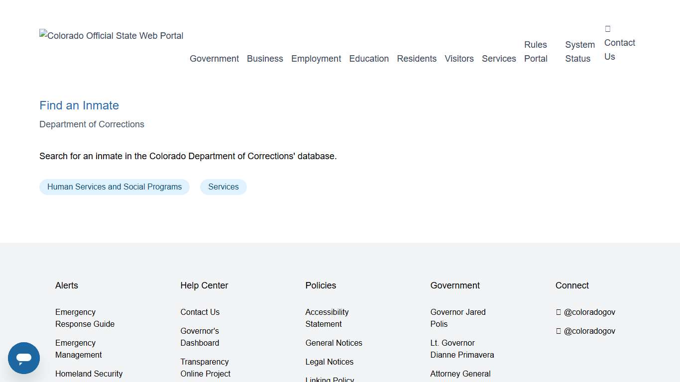 Find an Inmate | colorado.gov